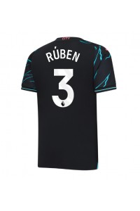 Manchester City Ruben Dias #3 Jalkapallovaatteet Kolmaspaita 2023-24 Lyhythihainen